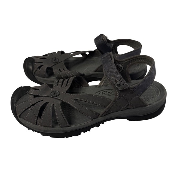 Keen Shoes - Keen Rose Strappy Outdoor Hiking Sandal Women's Sz 9.5 Gargoyle Raven (VGC)